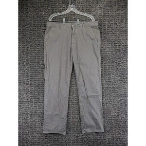 Adriano Goldschmied Pants Mens 37x30 (Tag 36) Gray The Lux Khaki Stretch Chino